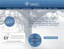 Tablet Screenshot of hwsc.com